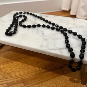 Marc Jacobs Black Glass Bead Necklace